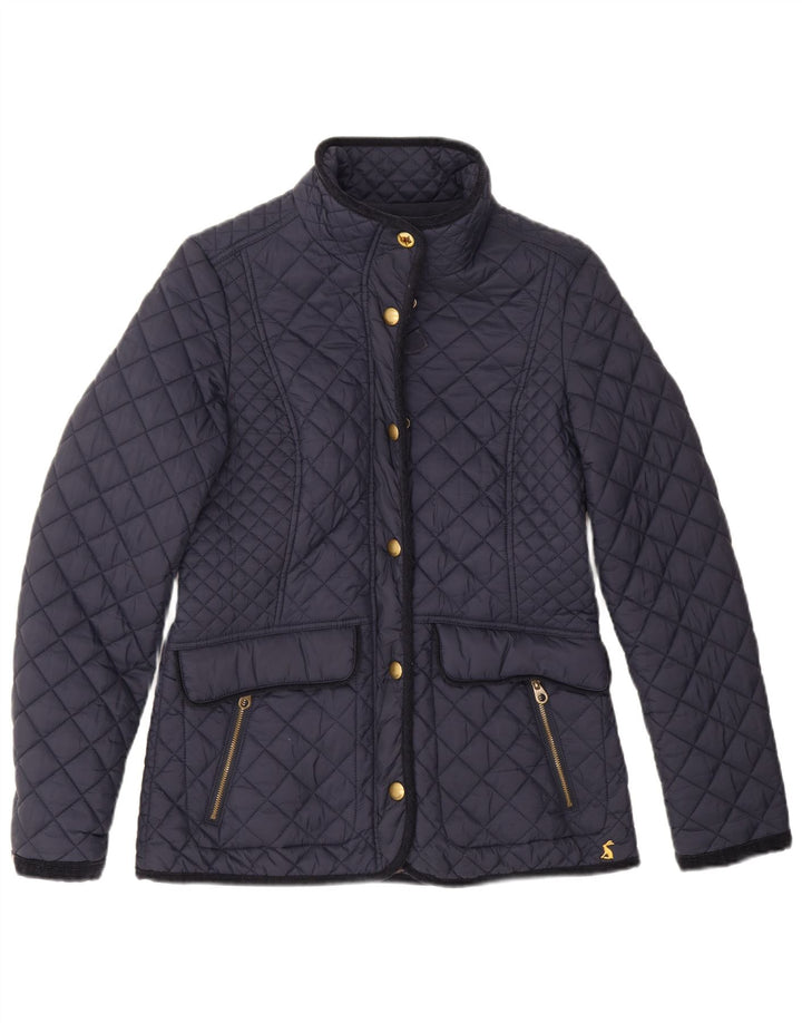 Joules Veste matelassée pour femme UK 12 Medium Navy Blue Polyamide