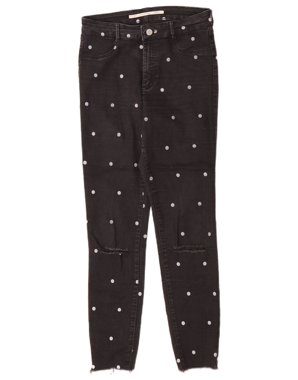 Zara Womens Trafaluc Jegging Jeans EU 40 Medium W30 L27 Noir tacheté