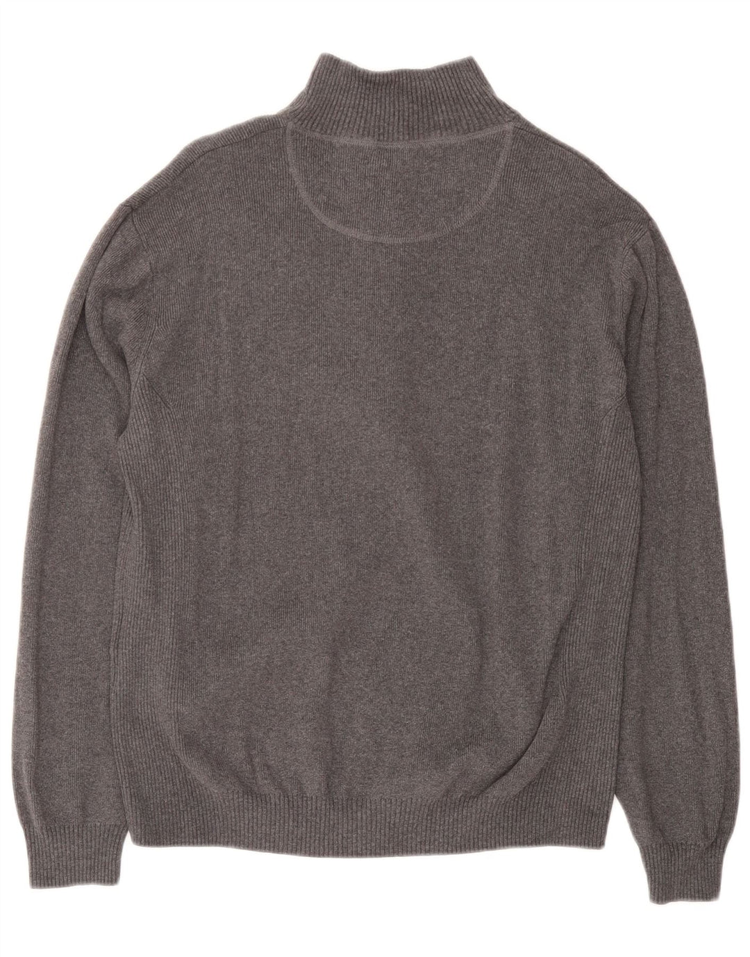 Musto Pull Col Zippé Homme Gris Moyen Coton