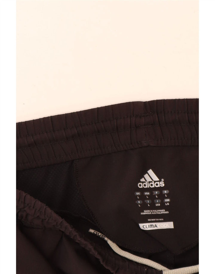 Adidas Short de sport Climacool pour homme - Large - Noir - Polyester color block