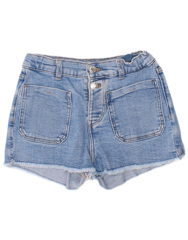 Short en jean fille Zara 8-9 ans W24 bleu coton