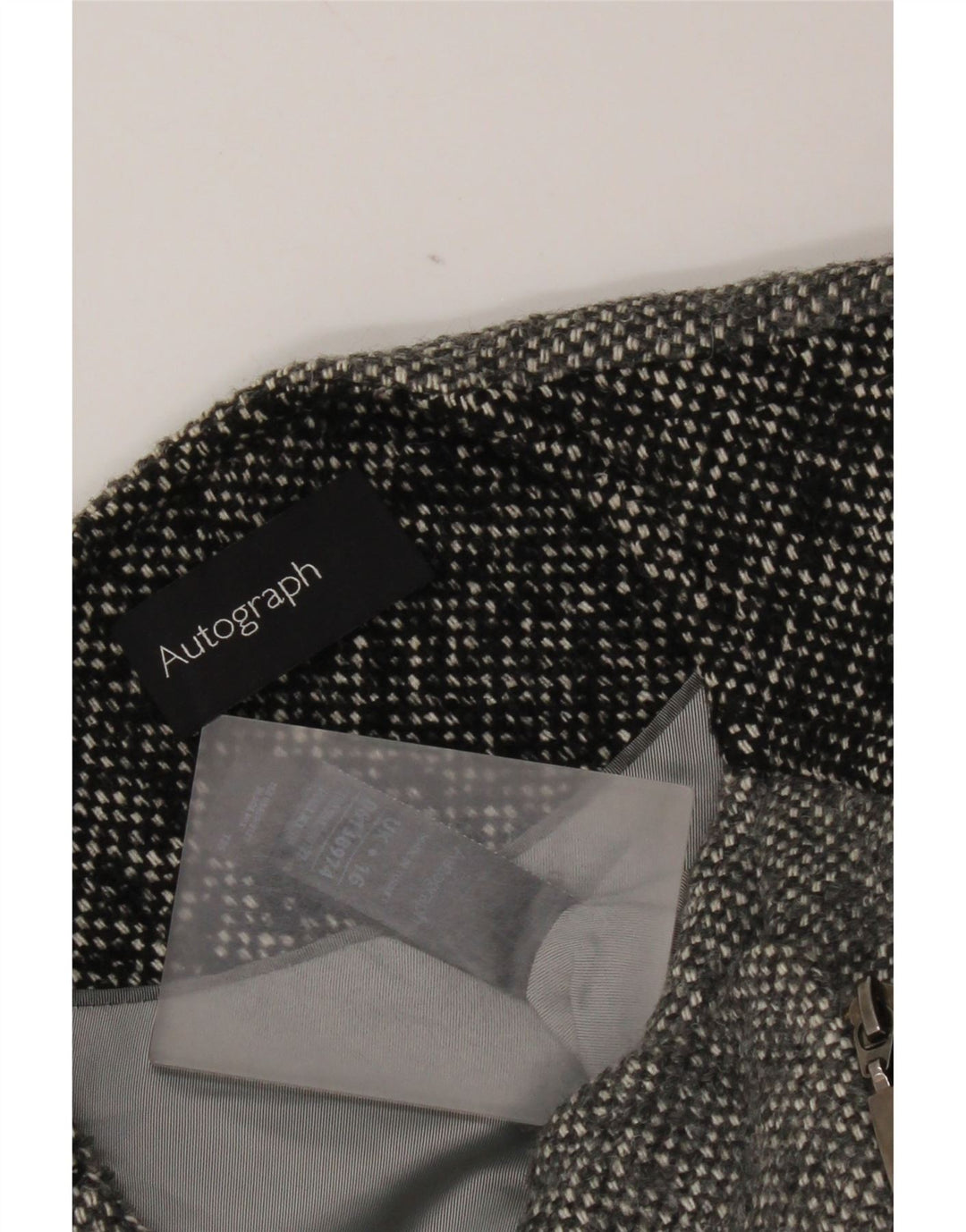 Marks & Spencer Veste blazer autographe pour femme UK 16 Large Gris Moucheté