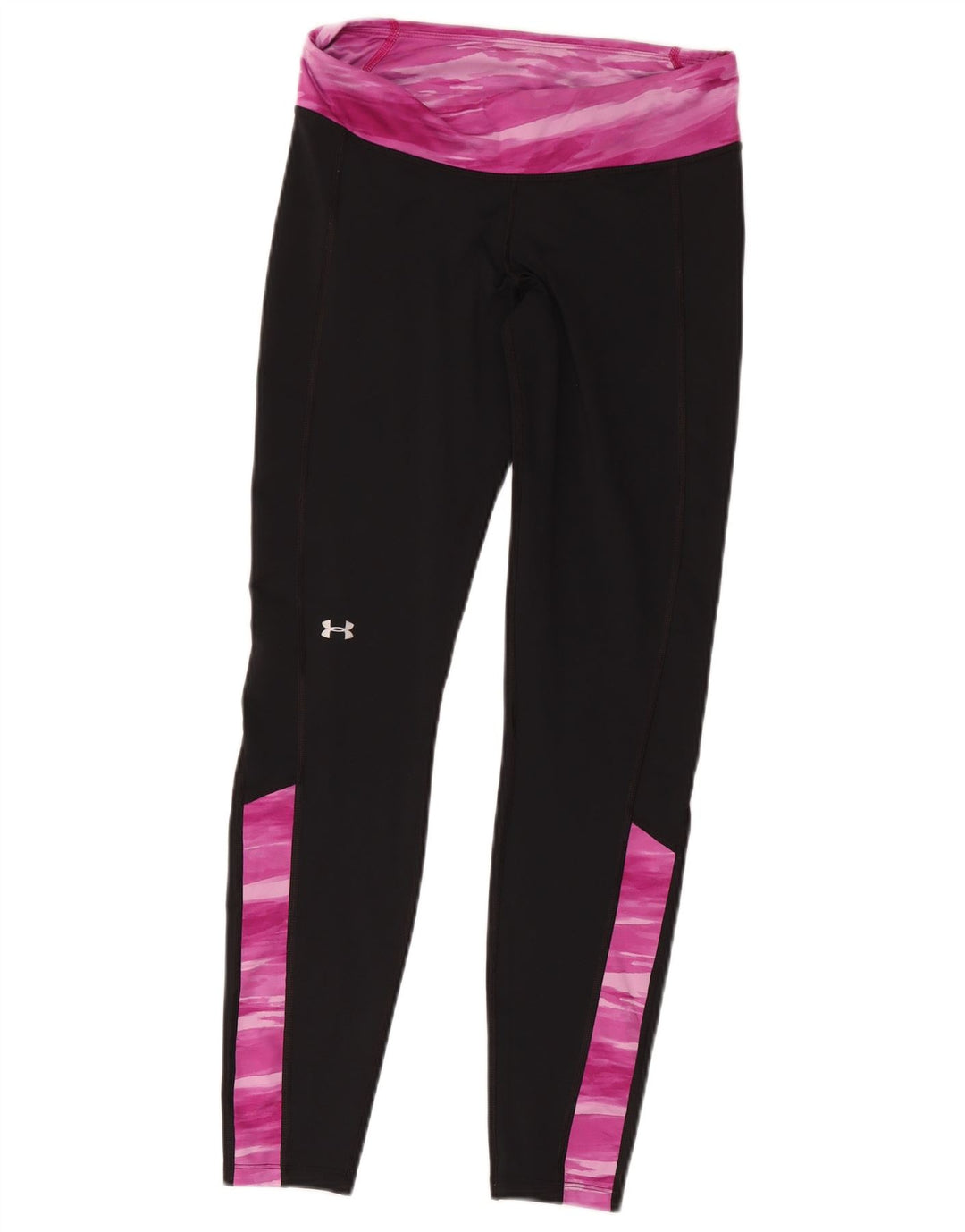 Under Armour Legging Cold Gear Femme UK 44 Noir Moyen Colorblock