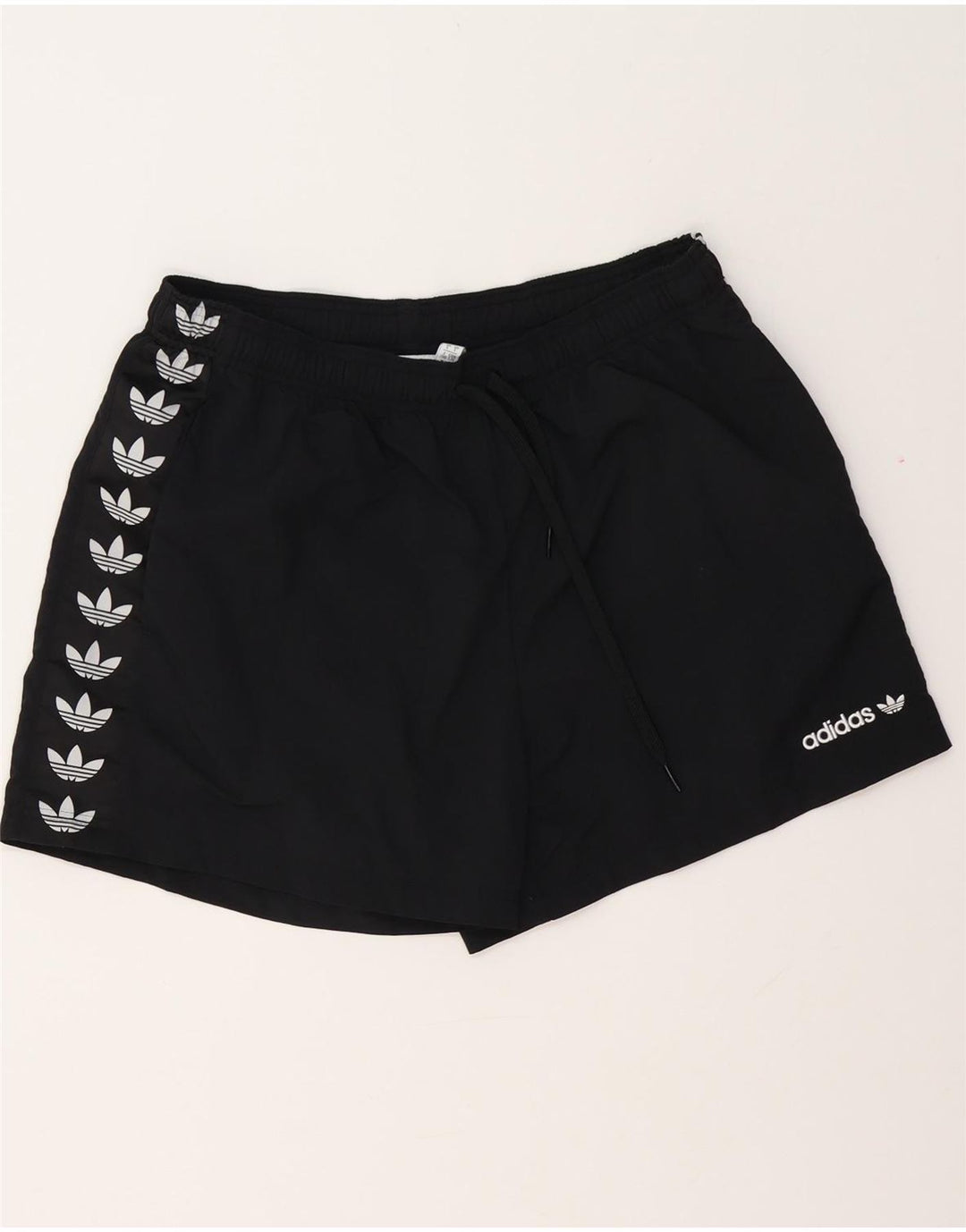 ADIDAS Short de sport graphique pour hommes, grand, noir, polyester