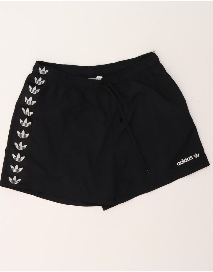 ADIDAS Short de sport graphique pour hommes, grand, noir, polyester