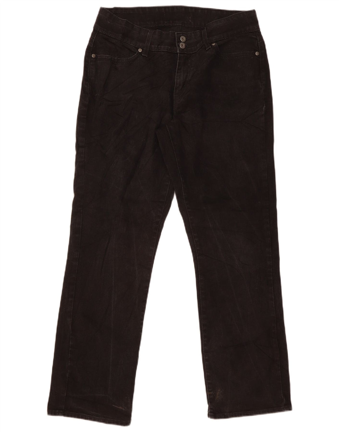 Levi's Jean droit femme US 14 Large W32 L30 Noir