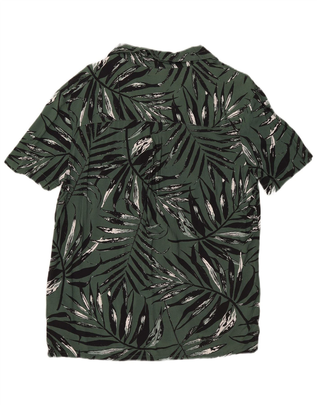Weird Fish Chemise à manches courtes à motif abstrait pour homme Petite viscose verte