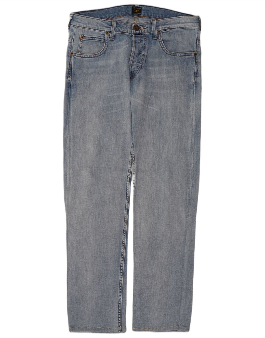 Lee Powell Jean Droit Femme W30 L28 Bleu Coton