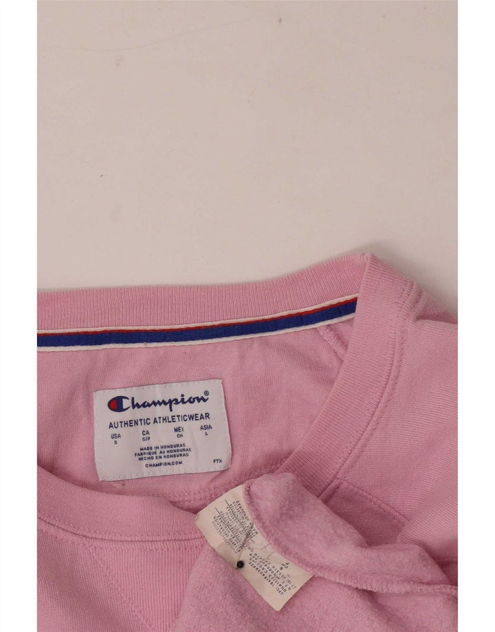 Champion Sweat-shirt graphique pour femme UK 10 Petit Rose Polyester