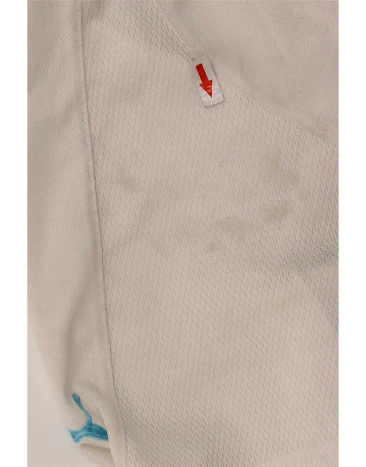 Puma Short de Sport S.S. Lazio Homme Blanc Large Polyester
