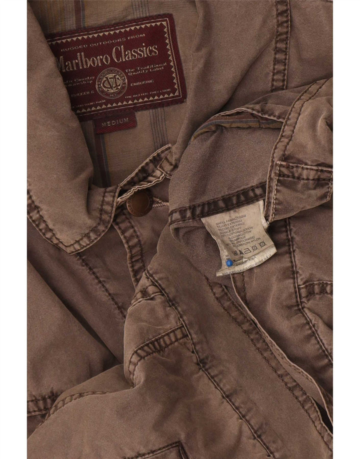 Marlboro Classics Veste Bomber Homme UK 38 Coton Marron Moyen