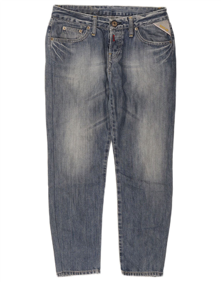 REPLAY Womens Tapered Jeans W29 L25 Blue Cotton