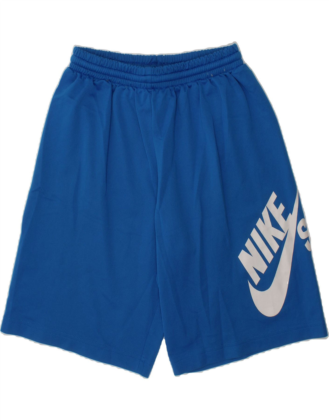 NIKE Boys Graphic Sport Shorts 10-11 Years Medium Blue Polyester Vintage Nike and Second-Hand Nike from Messina Hembry 