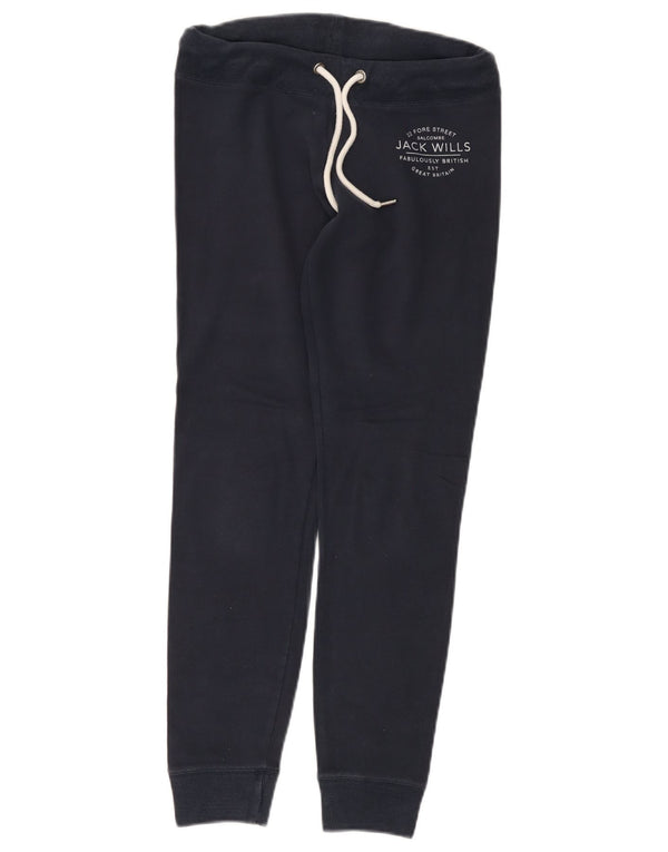 JACK WILLS Pantalon de survêtement coupe skinny pour femme UK 6 XS Bleu marine