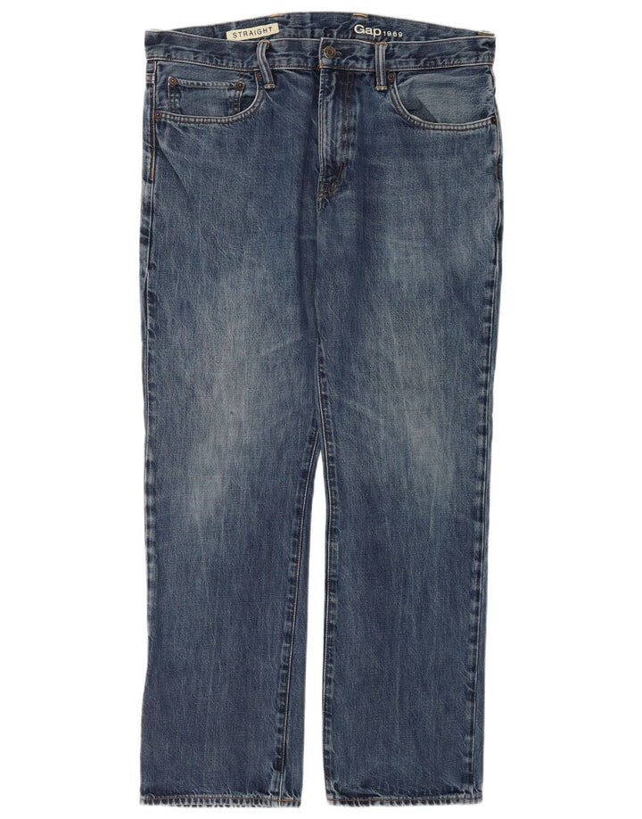 Gap Jean Droit Femme W36 L32 Bleu Coton