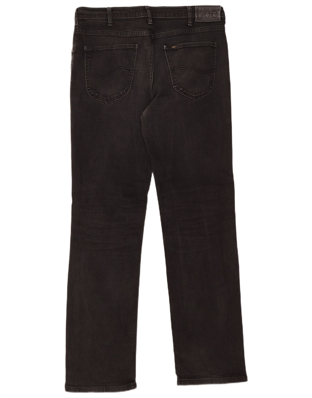 Lee Jean Droit Brooklyn Femme W36 L34 Noir Coton