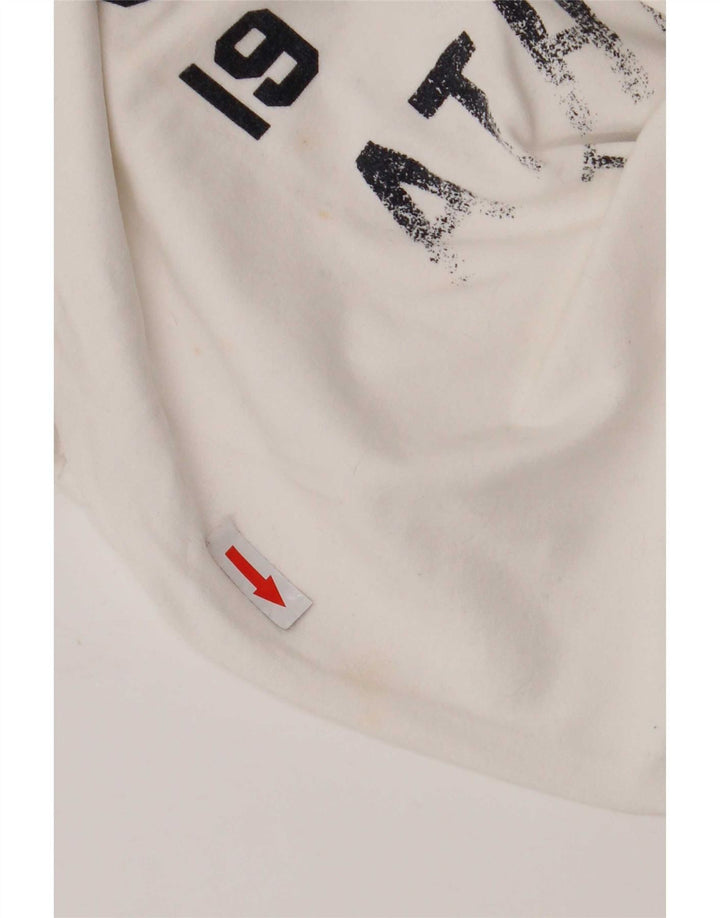 Superdry T-Shirt Graphique Homme Blanc Moyen Coton