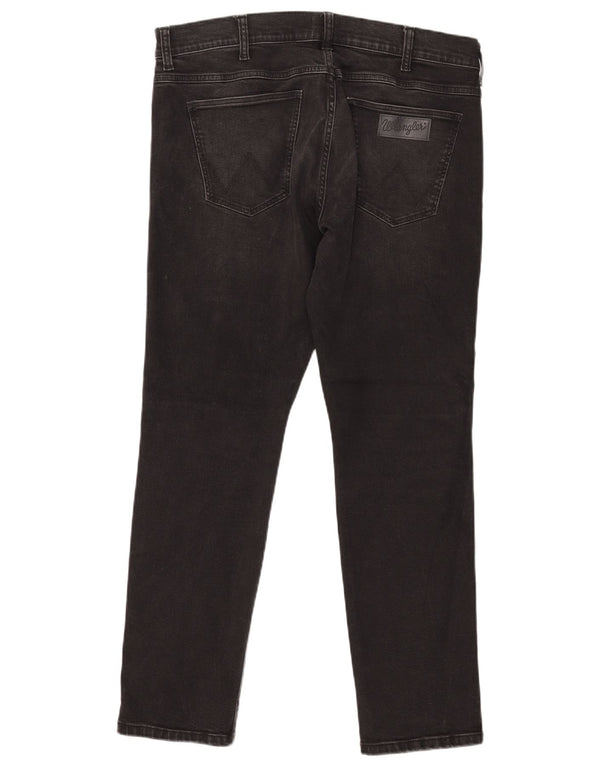 WRANGLER Jean Larston Slim Homme W38 L32 Noir Coton