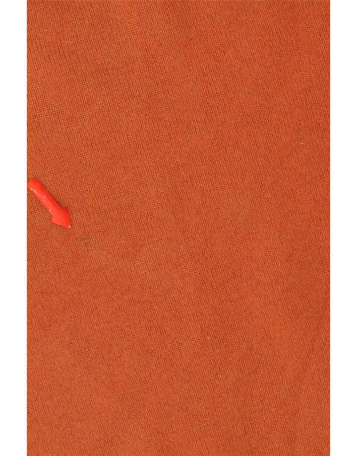 ZARA Homme Pull Col V XL Orange Laine