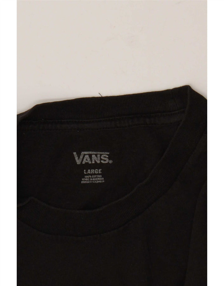 Vans T-Shirt Homme Haut Large Noir Coton