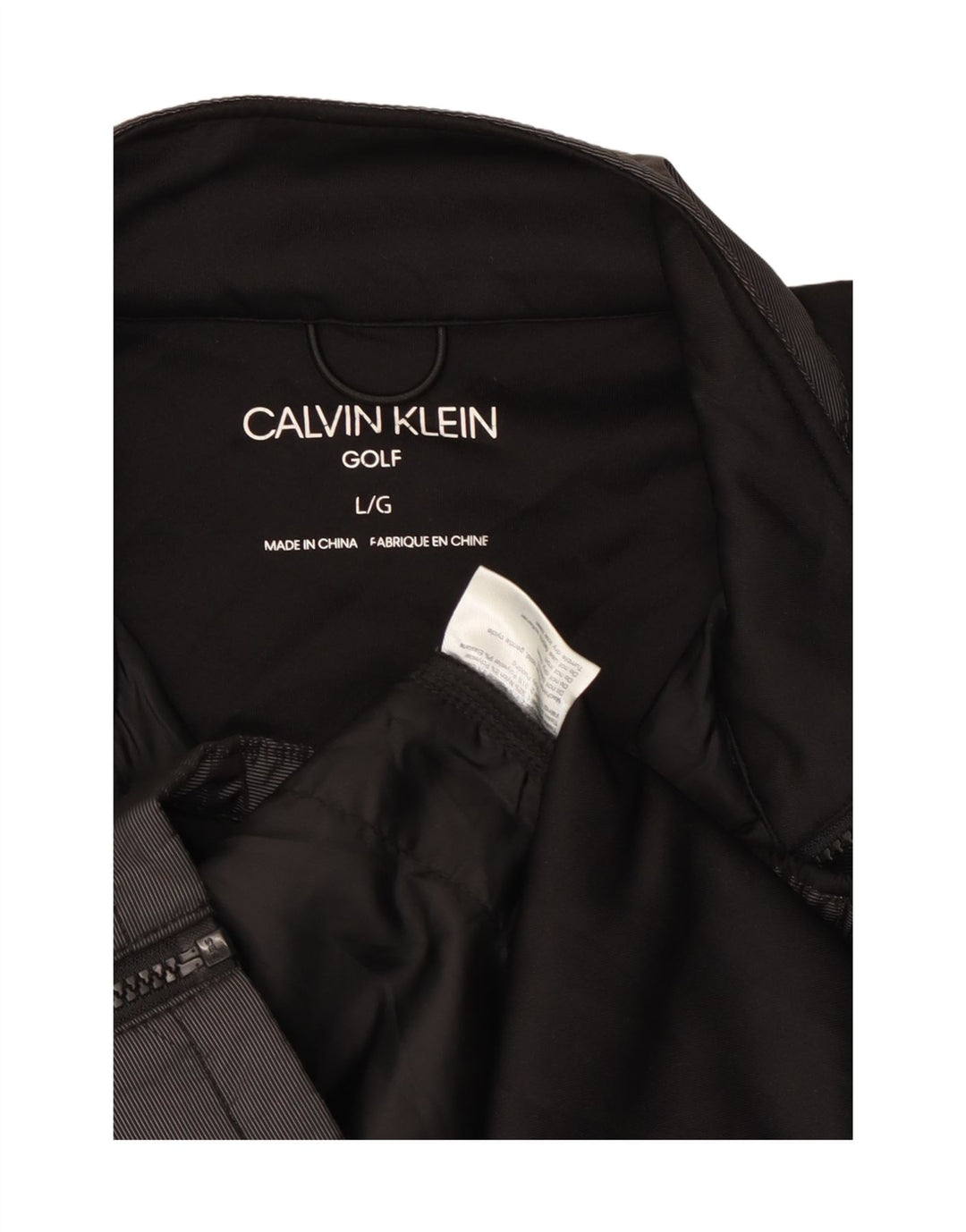 Calvin Klein Veste de survêtement pour homme en nylon noir Taille L