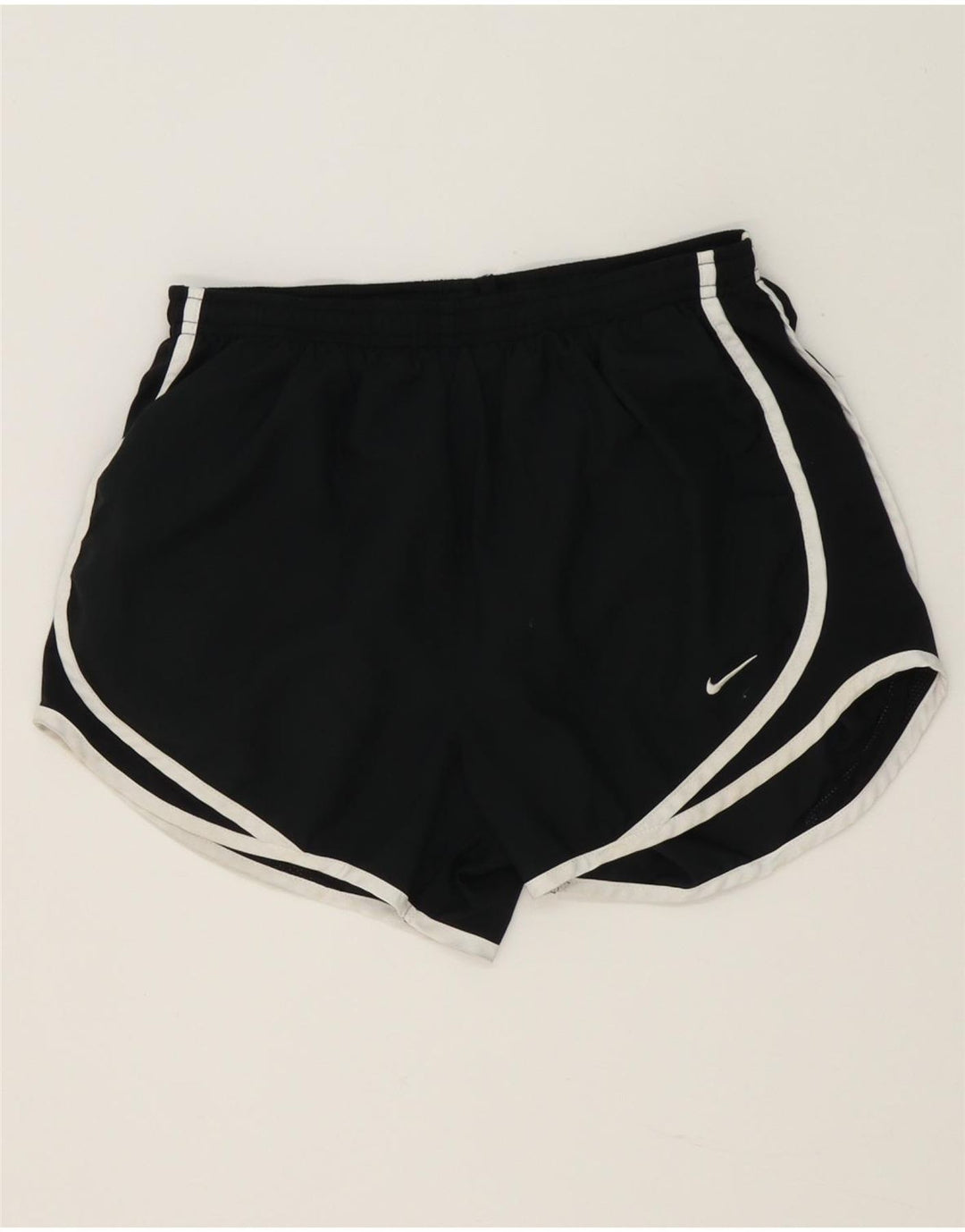 Nike Short de sport Dri Fit pour femme UK 8 Small Noir Polyester