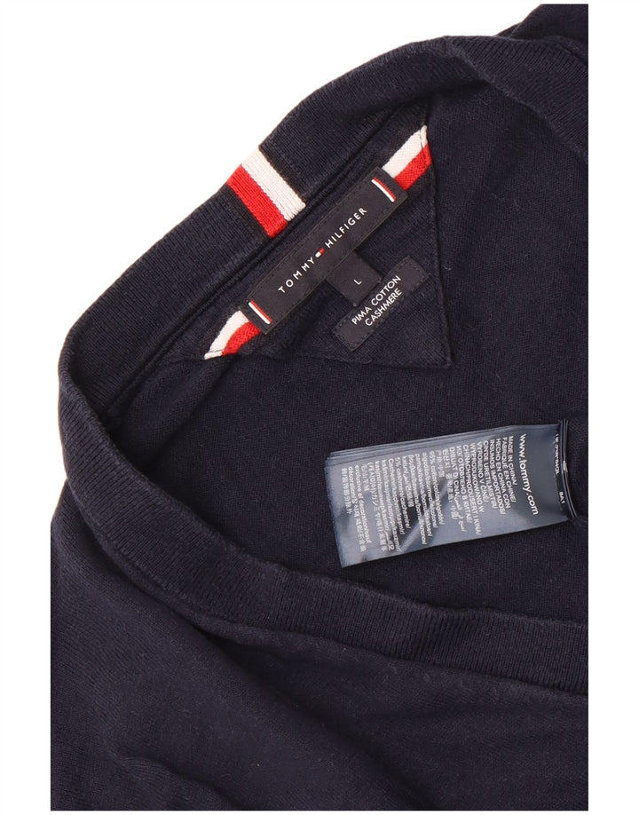 Tommy Hilfiger Cardigan pour homme en coton bleu marine Taille L
