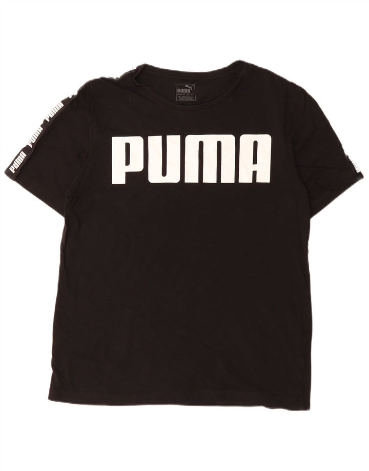 PUMA T-Shirt Graphique Homme UK 14 Medium Noir