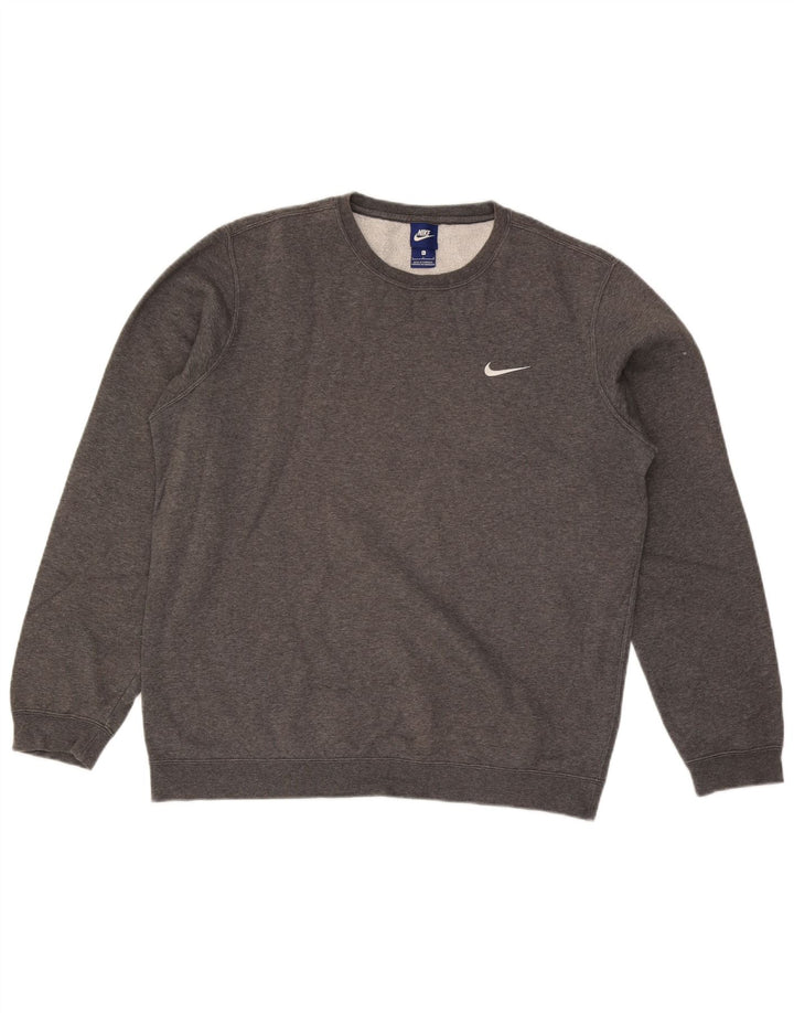 Nike Sweat-shirt pour homme en coton gris Taille L