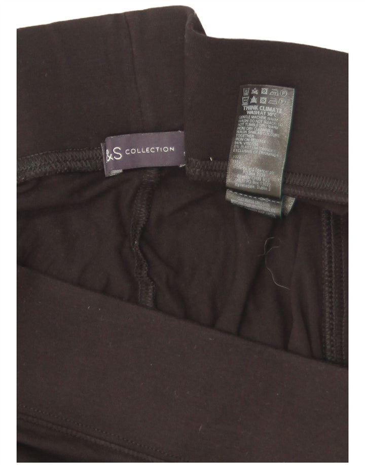 Marks & Spencer Legging Capri Femme UK 18 XL Noir Viscose