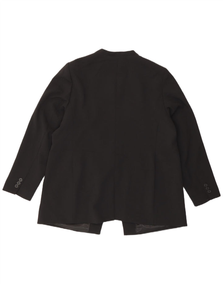 Marks & Spencer Veste blazer 1 bouton pour femme UK 18 XL Noir Polyester