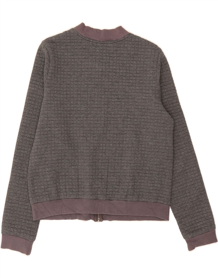 TOMMY HILFIGER Womens Tracksuit Top Jacket UK 10 Small Grey Polyester Vintage Tommy Hilfiger and Second-Hand Tommy Hilfiger from Messina Hembry 