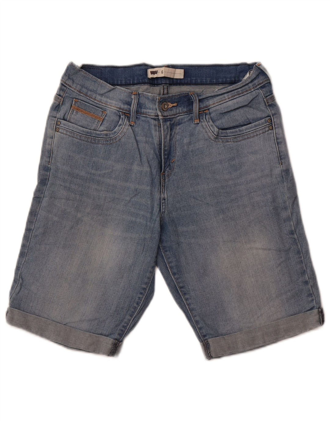 Levi's Short En Jean Femme US 6 Medium W28 Bleu Coton
