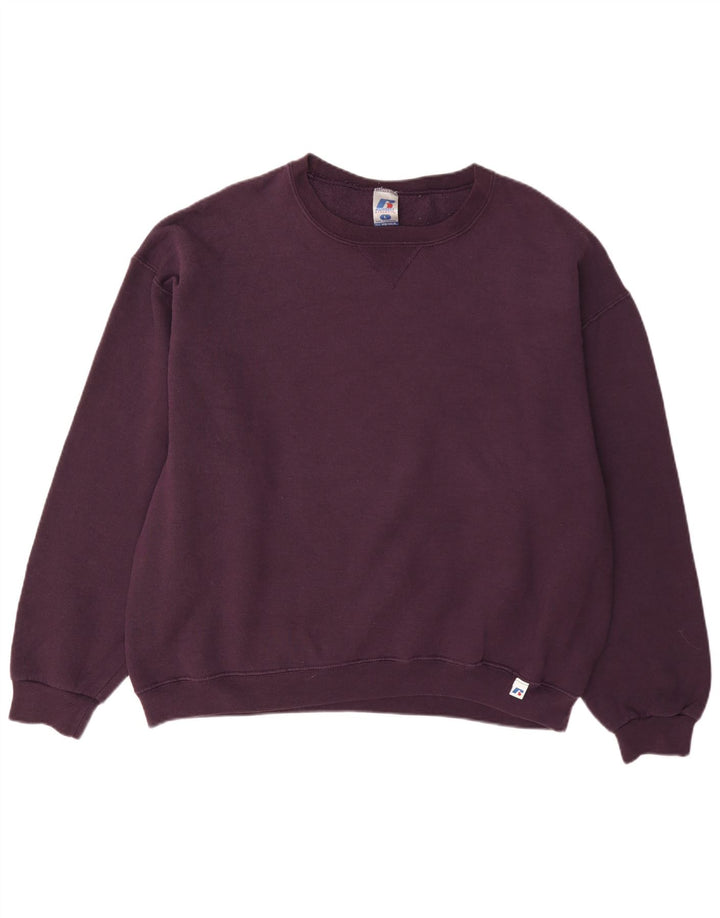 Russell Athletic Pull Dri-Power pour homme en polyester bordeaux Taille L