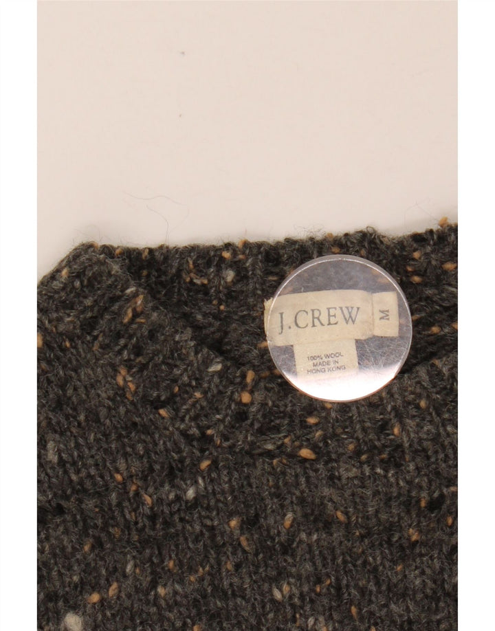 J. CREW Pull à col rond pour femme UK 14 Gris moyen moucheté