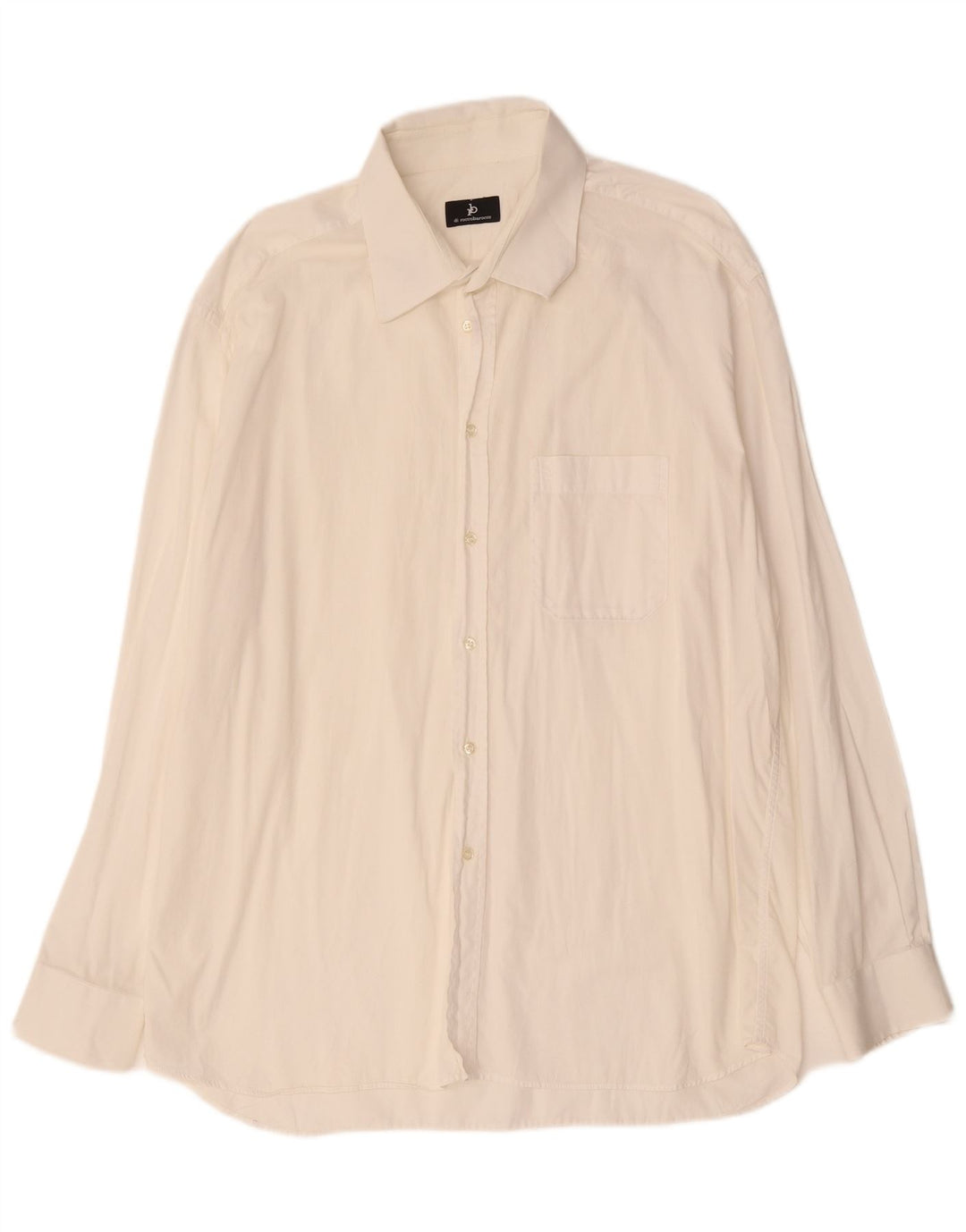 Roccobarocco Chemise Homme Taille 18 1/2 46 2XL Blanc