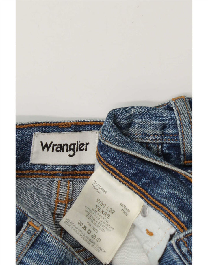 Wrangler Jean Droit Texas Homme W30 L28 Bleu Coton