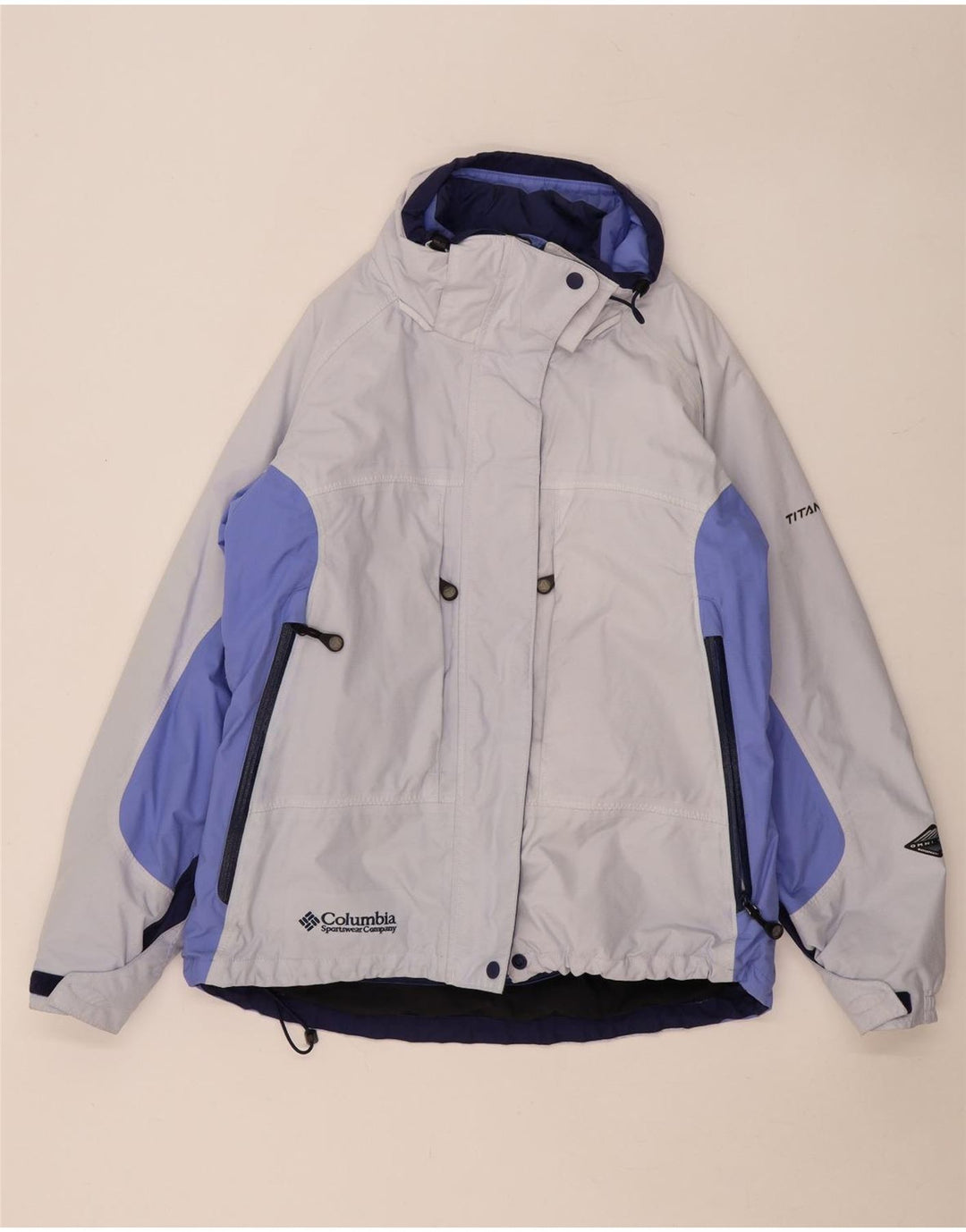 Columbia Veste de ski surdimensionnée Titanium pour femme UK 16 Large Gris Colorblock