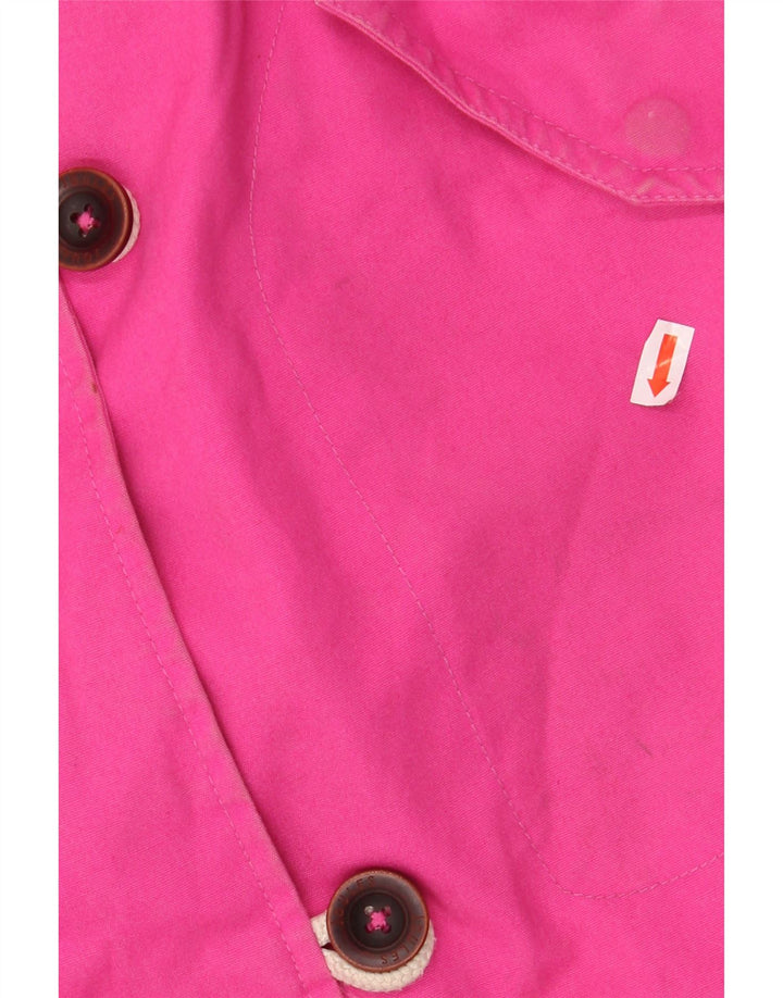 JOULES Veste de pluie à capuche pour femme UK 18 XL Rose Coton