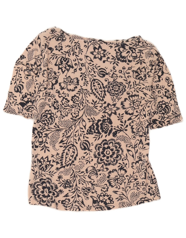 Marks & Spencer Chemisier à manches 1/2 pour femme UK 12 Rose moyen floral