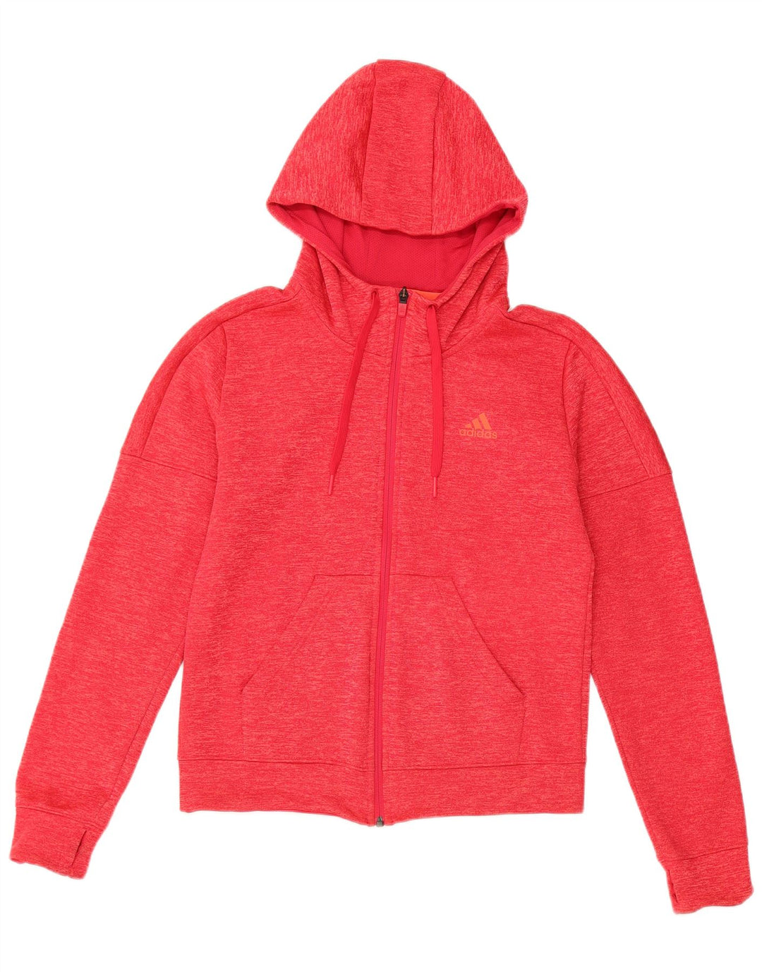 ADIDAS Pull à capuche zippé Climawarm pour femme UK 8/10 Petit Rose Polyester