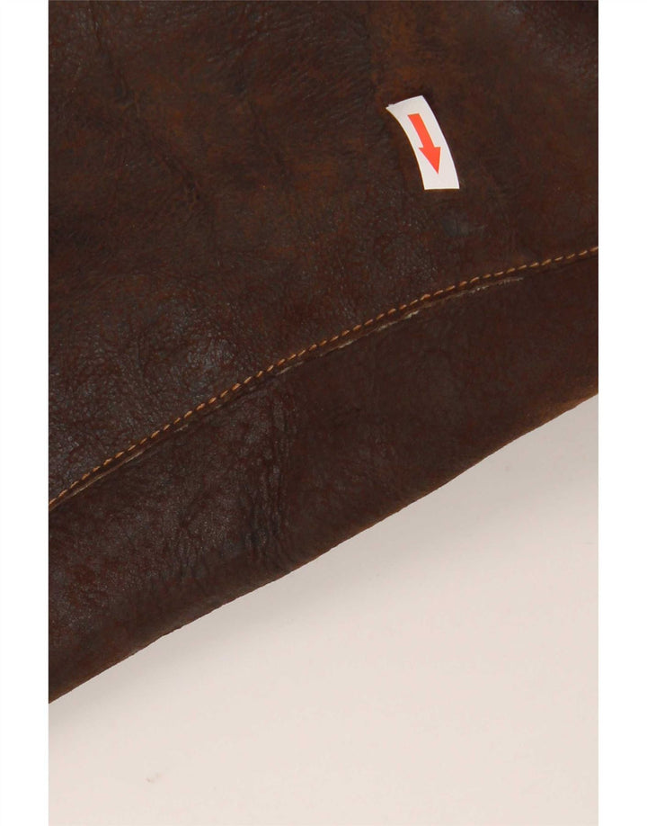 Pirbos Veste en peau de mouton pour homme IT 58 4XL Marron peau de mouton