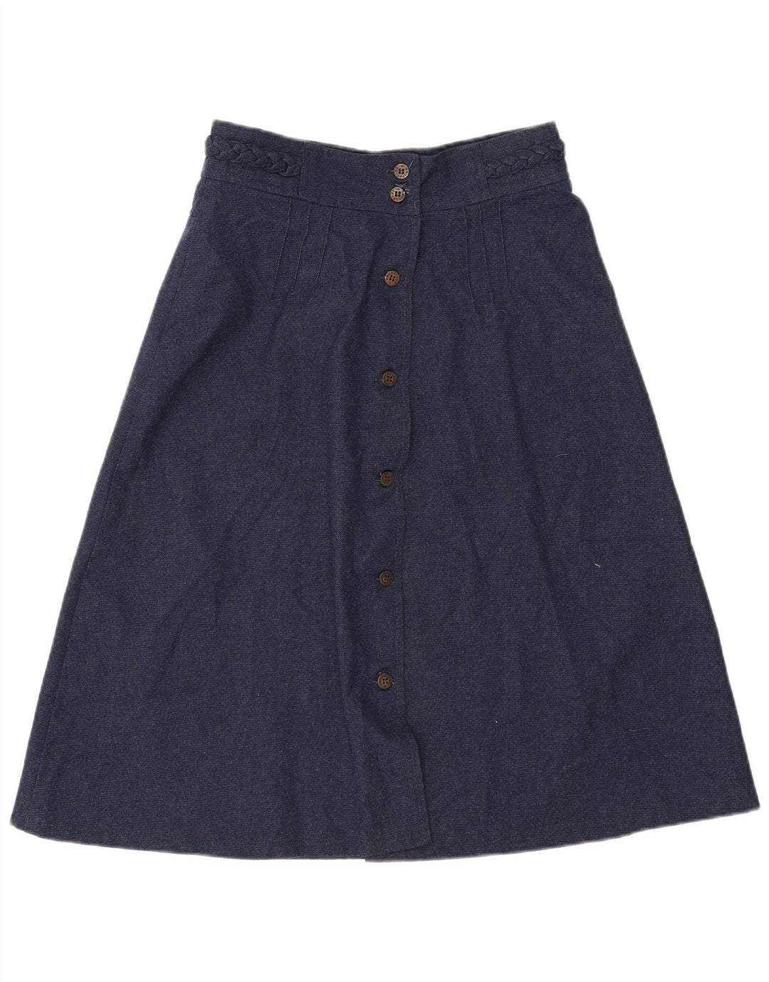 Brugi Jupe trapèze W30 pour femme en polyester bleu marine moyen