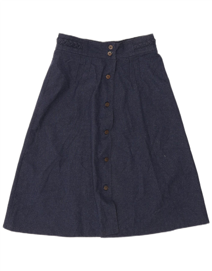 Brugi Jupe trapèze W30 pour femme en polyester bleu marine moyen
