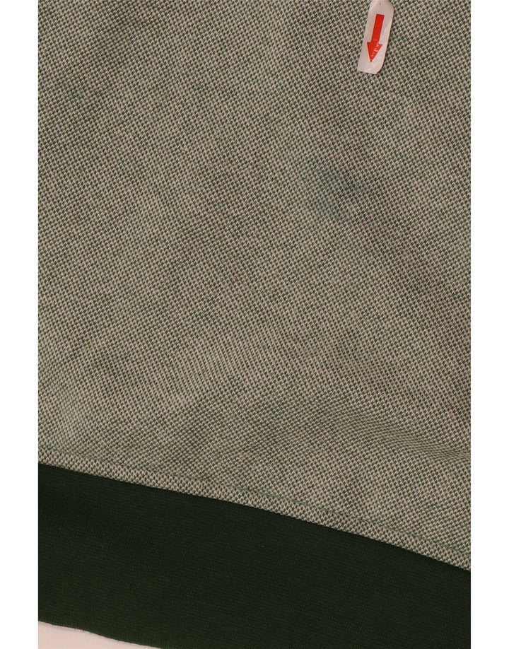 Orvis Sweat-shirt à col zippé pour homme, grand coton vert