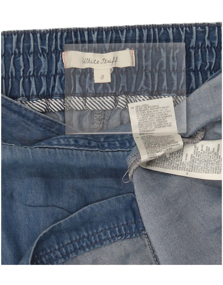 Jupe en jean White Stuff pour femme UK 8 Small W28 Bleu Lyocell