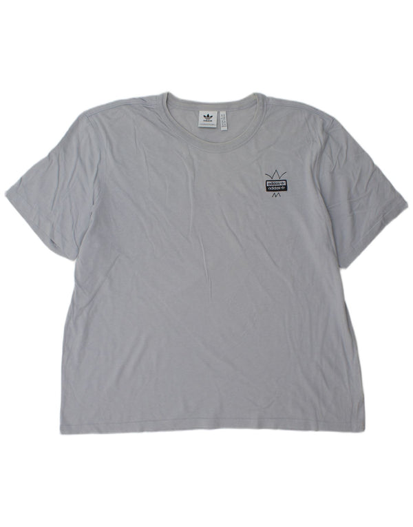 Adidas T-shirt graphique pour homme en coton bleu 2XL