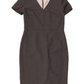 Marks & Spencer Robe fourreau pour femme UK 12 Gris moyen Polyester