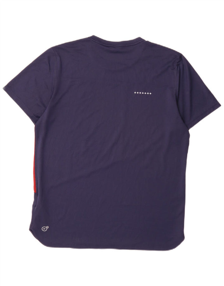 Puma T-Shirt Homme Haut Large Bleu Marine Colorblock Polyester