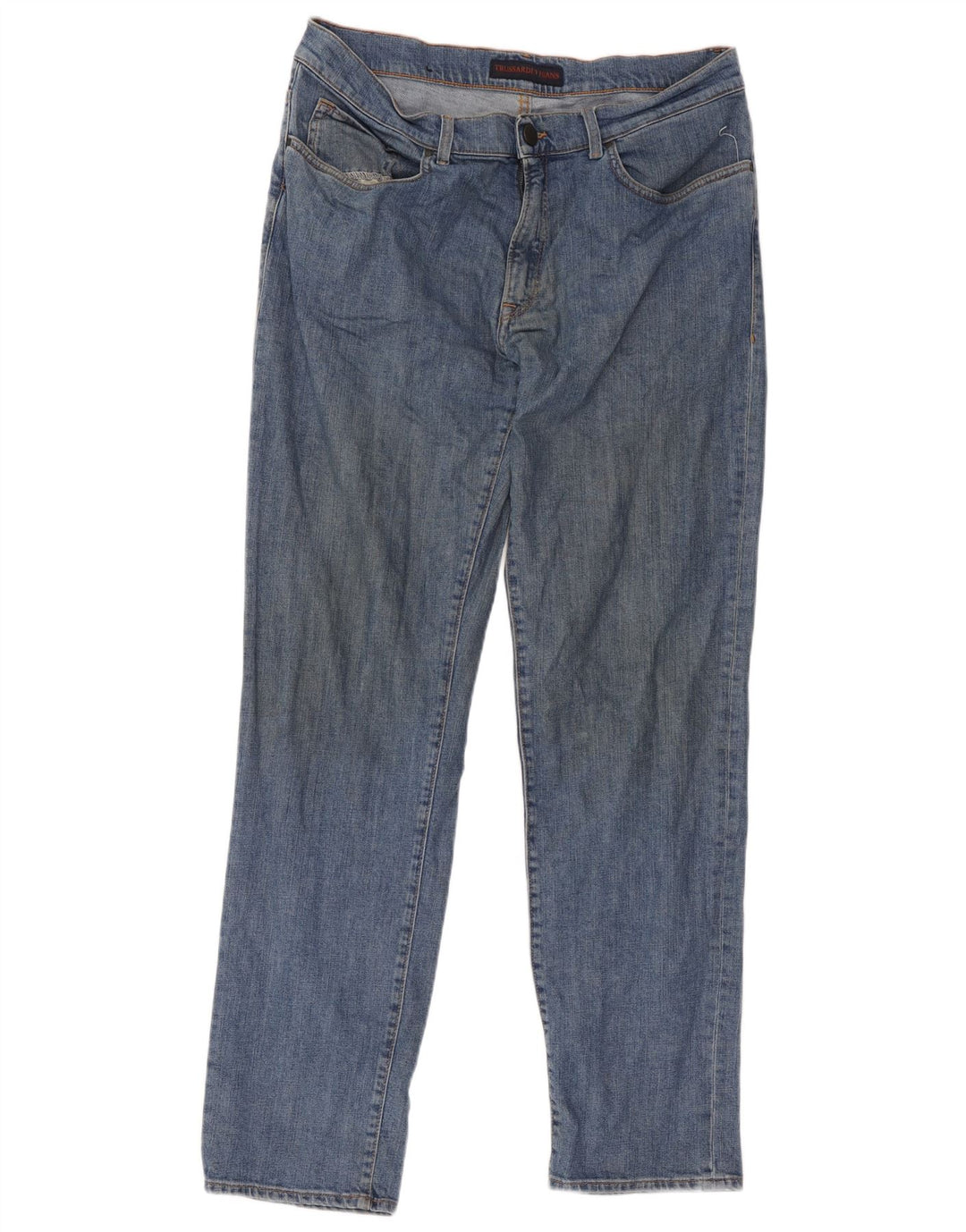 Trussardi Jean Droit W36 L32 Bleu Coton Homme